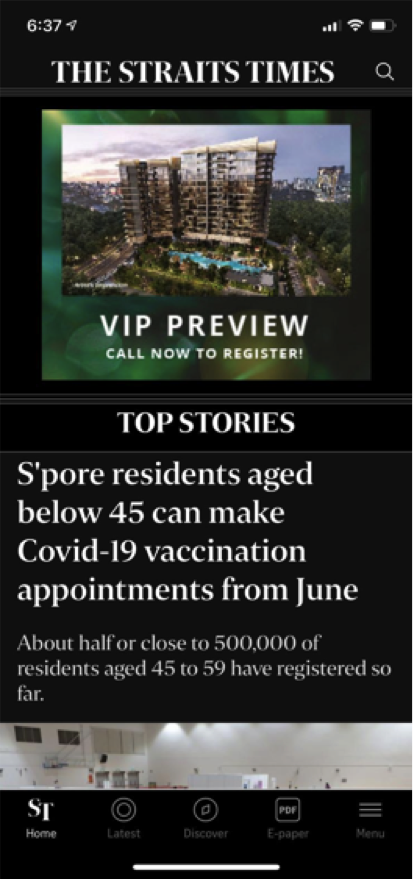 One-North Eden - Programmatic Whitelist Rich Media Mobile - Straits Times